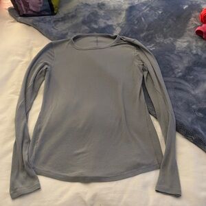 EUC Lululemon hold tight long sleeve - medium grey
